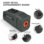 Torebka podsiodłowa Gaciron Bird Nest-100 (0.8 l) black - z inteligentnym światłem ostrzegawczym - 5