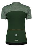 Damska koszulka kolarska Rogelli MELANGE, khaki-koralowa - 2
