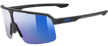 Okulary Uvex Ramp - black matt / mirror blue