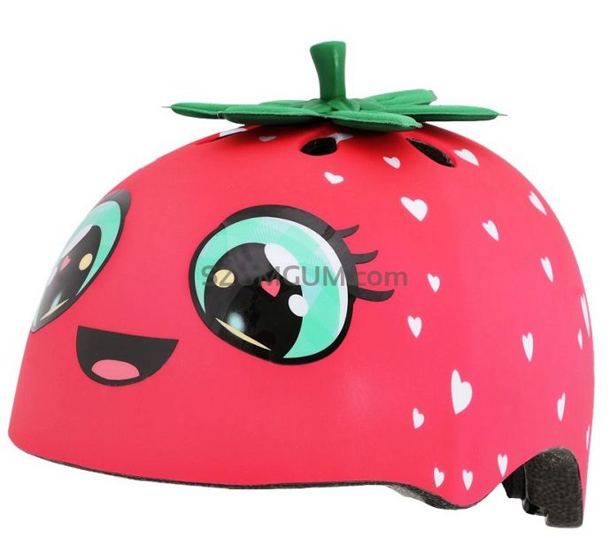 Kask dziecięcy juniorski RASKULLZ STRAWBABY  roz. XS - 48-52 cm
