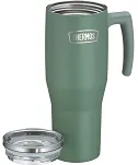 Duży termokubek Thermos Refreshing 1,1 L - z uchwytem i słomką - matowo zielony - 3