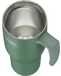 Duży termokubek Thermos Refreshing 1,1 L - z uchwytem i słomką - matowo zielony - 4