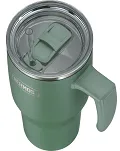 Duży termokubek Thermos Refreshing 1,1 L - z uchwytem i słomką - matowo zielony - 6