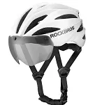 Kask rowerowy Rockbros z szybką, odpinane okulary UV - 3