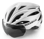 Kask rowerowy Rockbros z szybką, odpinane okulary UV - 10