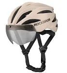Kask rowerowy Rockbros z szybką, odpinane okulary UV - 5