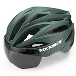 Kask rowerowy Rockbros z szybką, odpinane okulary UV - 6