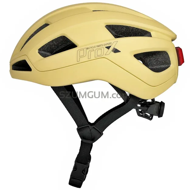 Uniwersalny kask rowerowy Prox Magneto Led - żółty