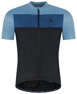 Koszulka kolarska Rogelli CORE BLOCK niebiesko-czarna