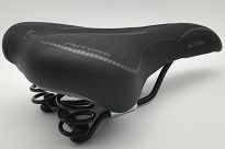 Siodło  Monte Grappa City Line Future  Man - spręzyna czarne - 2