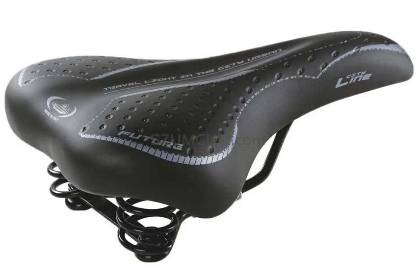 Siodło  Monte Grappa City Line Future  Man - spręzyna czarne