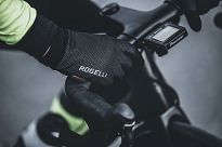 Rogelli LAVAL - cienkie rękawiczki sportowe, czarne - 7