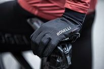Rogelli LAVAL - cienkie rękawiczki sportowe, czarne - 6