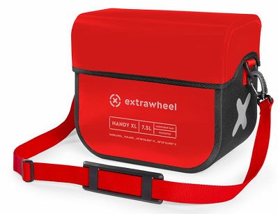 Torba na kierownicę Extrawheel Handy Polyester Red/Black XL 7,5L