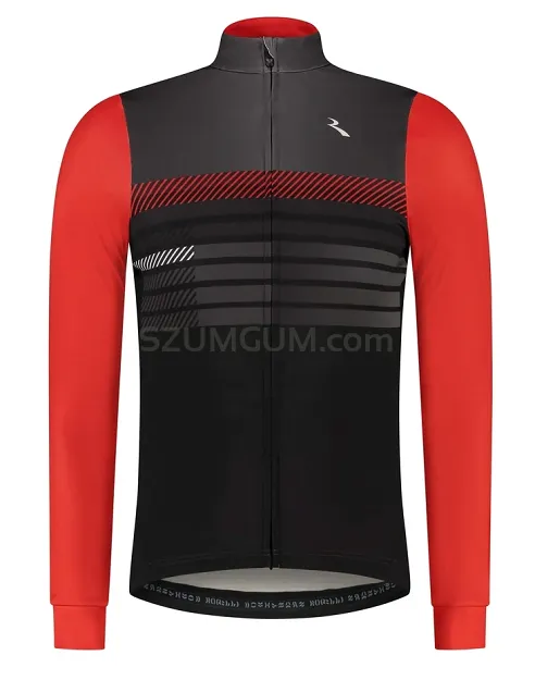 Bluza kolarska Rogelli STRYDE - czarny-czerwona