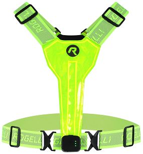 Kamizelka z diodami LED Rogelli, odblaskowa żółta