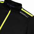 Bluza rowerowa Rogellii CORE z oddychającymi bokami, czarno-odblaskowo żółta - 6