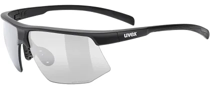 Okulary Uvex Aerios V - black matt / mirror variomatic® smoke