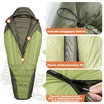 Śpiwór puchowy Qunature HS-800 (-5℃) - olive green - 6
