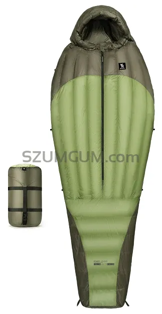 Śpiwór puchowy Qunature HS-800 (-5℃) - olive green
