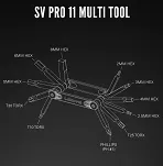 Kluczyk podręczny LEZYNE - SV PRO 11 - 3