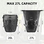 Sakwa rowerowa Rockbros AS-002-1BK black / 20- 27L - 11
