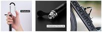 Mini pompka z wężykiem i manometrem Rockbros JG-PB-004 - 160psi - 11 bar - 10