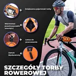 Torebka na górę ramy Rockbros 039-1, 1L, orange - 6