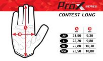 Rękawiczki rowerowe długie Prox CONTEST LONG - szare - 3