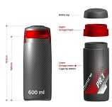 Pojemnik / bidon - Raceone TOOLBOX  PR1 OFFROAD - 0,6 L szary - 4