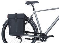 Troby boczne Basil Move - bicycle double bag / 30 liter / black - 6