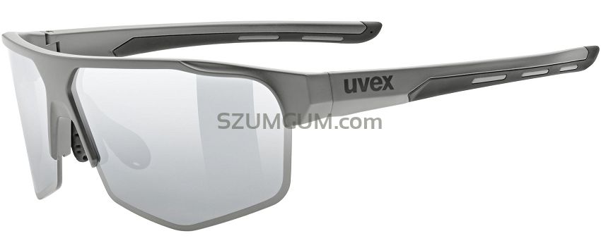 Okulary sportowe UVEX Axos set - grey matt / mirror silver