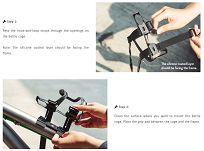 Koszyk na bidon Granite Aux Carbon Bottle Cage with Strap Kit - 4