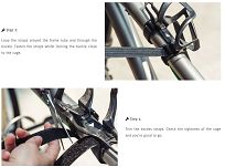 Koszyk na bidon Granite Aux Carbon Bottle Cage with Strap Kit - 5