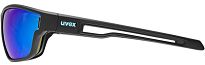 Okulary sportowe UVEX Sportstyle 806 - black matt / mirror blue - 4