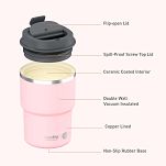 Asobu Coffee Express Tumbler Kubek termiczny 360ml pink - 7