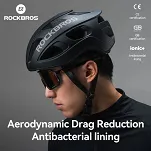 Kask rowerowy Rockbros LK-66 - czarny połysk - 9