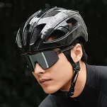 Kask rowerowy Rockbros LK-66 - czarny połysk - 2