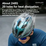 Kask rowerowy Rockbros LK-66 - czarny połysk - 7
