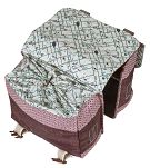 Sakwa miejska podwójna BASIL BOHEME DOUBLE BAG 35L, mocowanie na paski lub MIK system - fig red - 7
