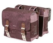Sakwa miejska podwójna BASIL BOHEME DOUBLE BAG 35L, mocowanie na paski lub MIK system - fig red - 2