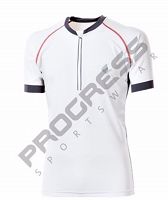      Wysokiej jakości koszulka rowerowa Progress BS SPIDER - Biała