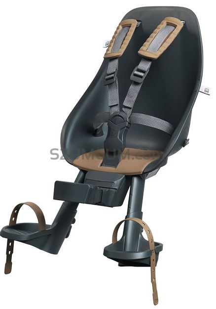 Przedni fotelik rowerowy Urban Iki black-brown