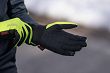 Rogelli LAVAL - cienkie rękawiczki sportowe - fluor-yellow/black - 3