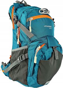 Plecak sportowy Axon Aktiv 15L turkusowy - stelaż z siateczką