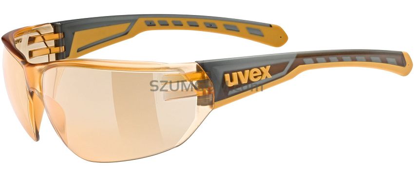 Okulary sportowe UVEX Equate - smoke-orange / mirror orange