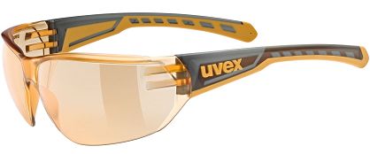 Okulary sportowe UVEX Equate - smoke-orange / mirror orange