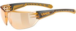 Okulary sportowe UVEX Equate - smoke-orange / mirror orange