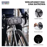 Torba rowerowa na kierownicę Rockbros Road to Sky TL001, 1,9 L, wodoodporna, szara - 7