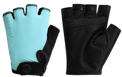 Damskie rękawiczki rowerowe Rogelli CORE jasnoniebieskie